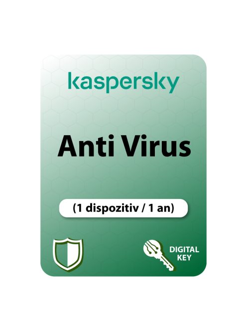 Kaspersky Antivirus (1 dispozitiv / 1 an) - Cumpărați licență digitală de la vrsoftware.ro