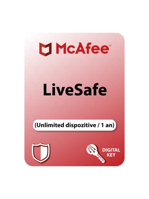 McAfee LiveSafe (Unlimited dispozitive / 1 an) - Cumpărați licență digitală de la vrsoftware.ro