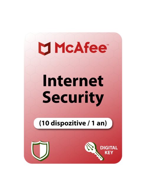 McAfee Internet Security (10 dispozitive / 1 an) - Cumpărați licență digitală de la vrsoftware.ro