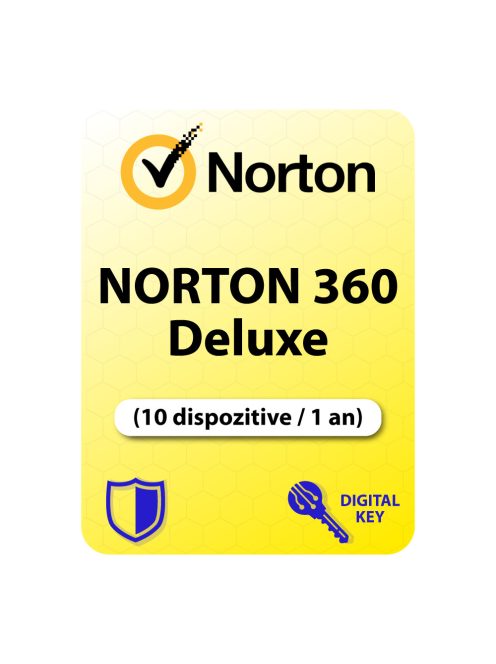 Norton 360 Deluxe (10 dispozitive / 1 an) - Cumpărați licență digitală de la vrsoftware.ro
