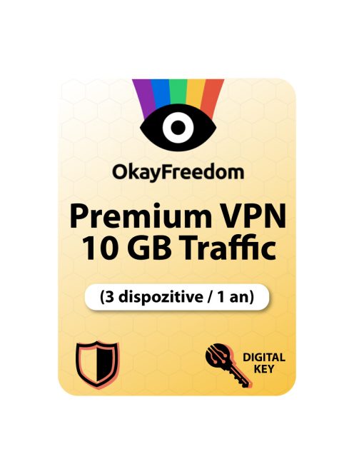 OkayFreedom Premium VPN 10GB Traffic (1 dispozitiv / 1 an) - Cumpărați licență digitală 