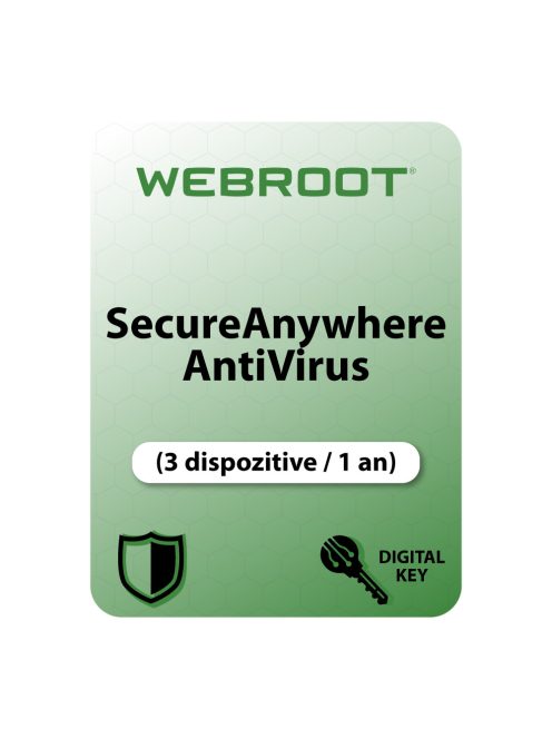 Webroot SecureAnywhere AntiVirus (3 dispozitive / 1 an) - Cumpărați licență digitală 