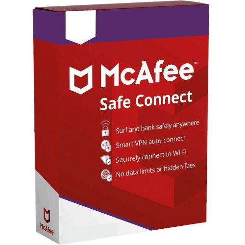 McAfee Safe Connect VPN (5 dispozitive / 1 an)